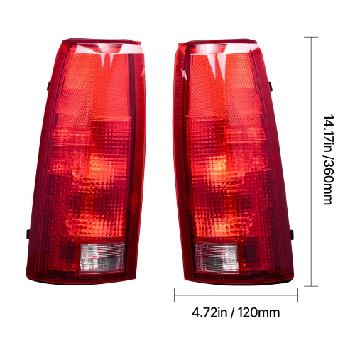 VEVOR 2PCS Tail Light Assembly Compatible with 1988-1999 Chevy/GMC C/K 1500 2500 3500, 1992-1999 Chevy/GMC Suburban 1500/2500, Left & Right Side