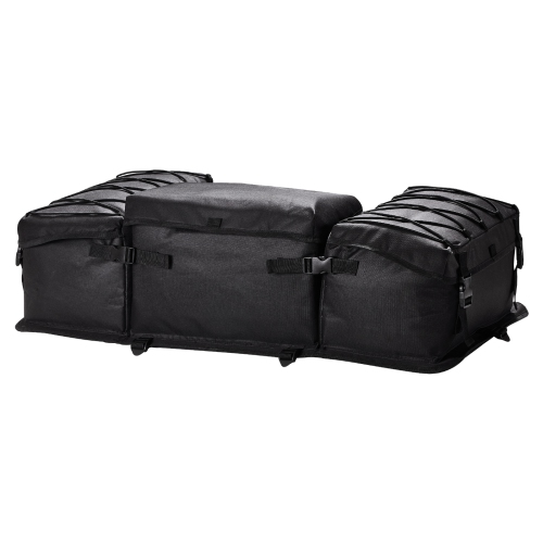 VEVOR 50L ATV Rear Storage Bag, ATV Rear Cargo Bag with Sponge Seat Cushion & Bottle Holder, 600D Oxford Cloth Rear Seat Gear Bag Fit Most ATVs with
