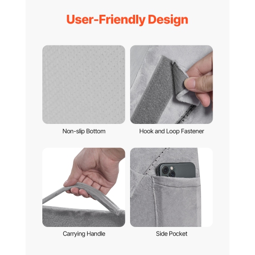 VEVOR Wedge Pillow for Sleeping, 4 Pcs Adjustable Orthopedic Bed Wedge Set, Support Arm Leg Neck Shoulder, Post Surgery Pillow for Back Pain, Acid