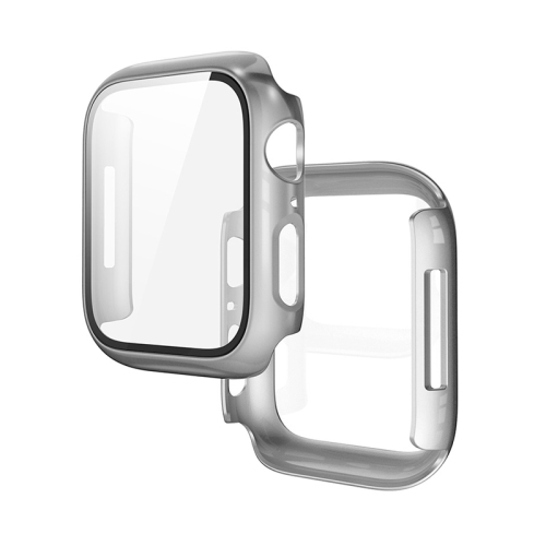 Étui pour Apple Watch Series 9/Series 8/Series 7 de 41&nbsp;mm avec protecteur d'écran en verre trempé, pare-chocs et couvre-visage mince pour iWatch