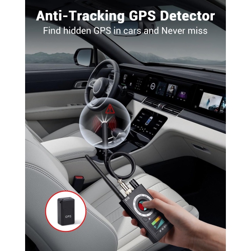 Portable Hidden Camera Detector, Anti-Spy Camera Finder, GPS Tracker Detector, Hidden Device Detector for Hotel, Bathroom, Home, Office