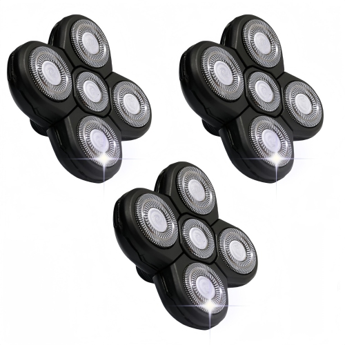 3-Pack 5-Blade Replacement Razor Heads for Men's Freedom Razors