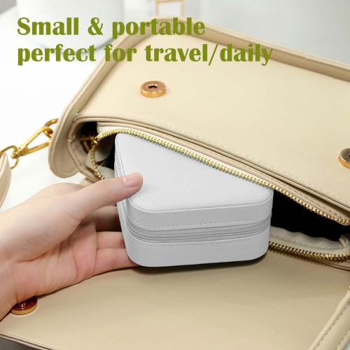 6-Piece Travel Jewelry Box, Bridesmaid Gift Box, Mini Jewelry Earring Storage Box