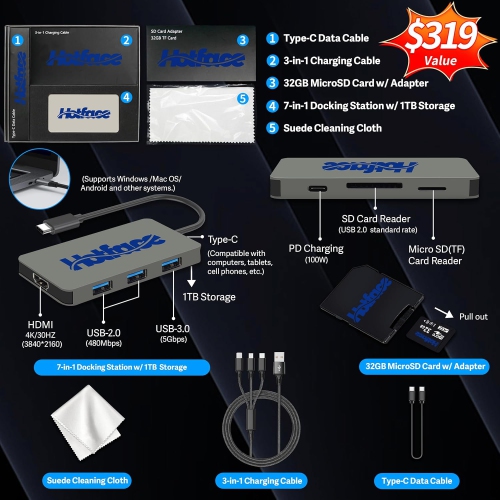 Samsung Galaxy Book4 2-in-1 15.6" FHD Touchscreen Laptop, Intel Core i7 150U,1.5TB Storage(512GB SSD+1TB Docking Station Set), 16GB DDR5 RAM, Backlit