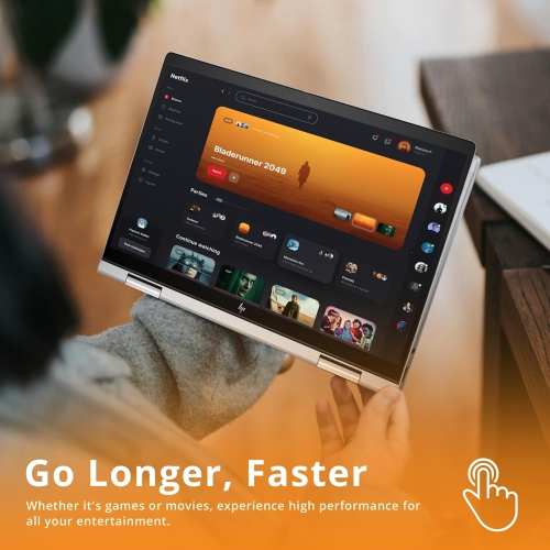 HP Envy x360 2-in-1 14" FHD Touchscreen Laptop, Intel 5 120U,1.5TB Storage, 8GB RAM, Backlit Keyboard, Wi-Fi 6E, Win 11 Pro, Silver