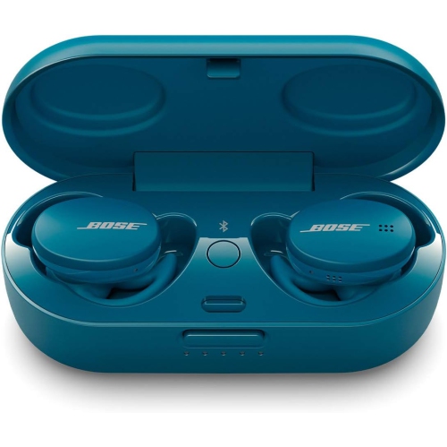 Écouteurs boutons sport de Bose - Écouteurs 100 % sans fil - Écouteurs Bluetooth pour l'entraînement et la course, Bleu Baltique