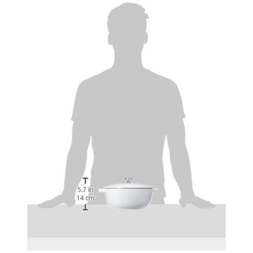 Staub Cast Iron Dutch Oven, 3.75Qt, serves 3-4, Made in France, White