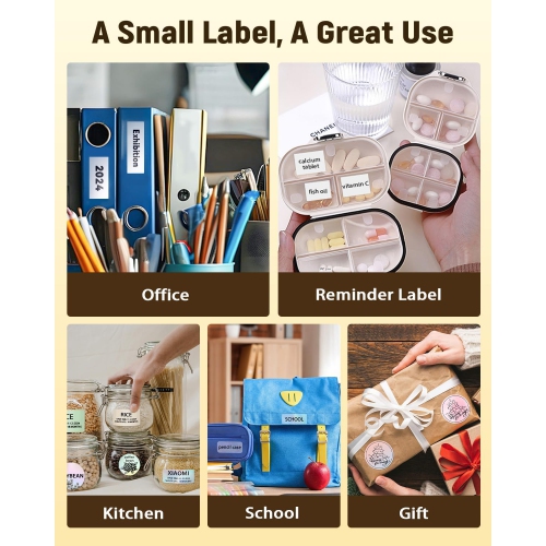 Label Maker Machine with Tape,Bluetooth Label Makers,Portable Thermal Label Printer for Small Business Home Organization Office School,Sticker