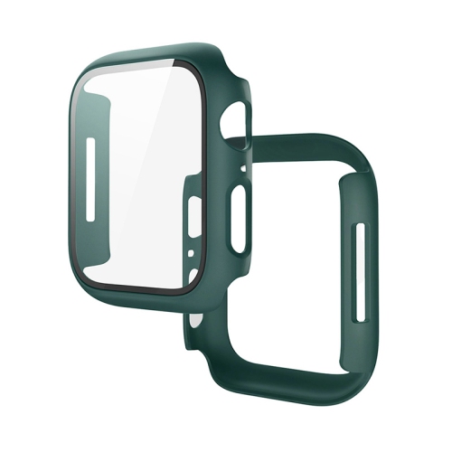 Étui pour Apple Watch Series 9/8/7/SE 2 45&nbsp;mm, étui protecteur d'écran en verre trempé ultramince pour couverture de protection 45&nbsp;mm