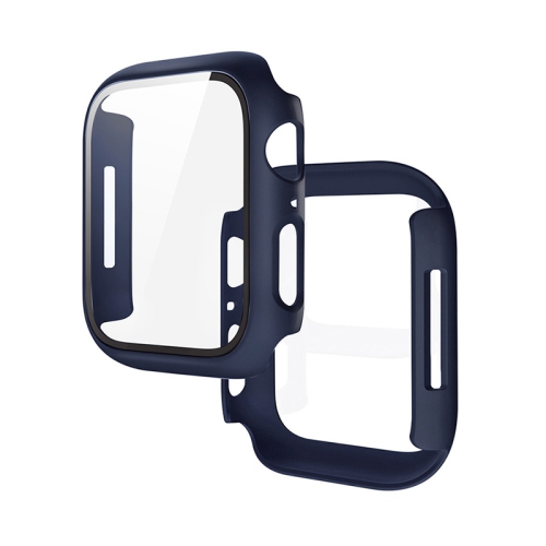 Case for Apple Watch Series 9/8/7/SE 2 45mm All-Around Screen Protector Case, Tempered Glass Screen Protector Case Ultra-Thin for iWatch 45mm