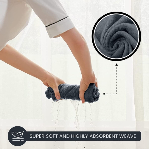 Canadian Linen Premium Bath Towels Set, 4 Pack, 26”x52” 500 GSM, Soft Absorbent Ring Spun Terry Cotton Lightweight Quick Dry Towels, Home Bathroom