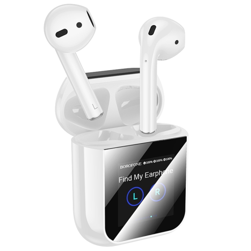 BW86 Brocade True Wireless BT 5.4 Earphones with Touch Screen(White)