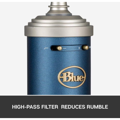 Refurbished - Logitech Blue Bluebird SL XLR Cardioid Condenser Microphone for Pro Recording, Streaming, Podcasting, Gaming, with Shockmount - Blue