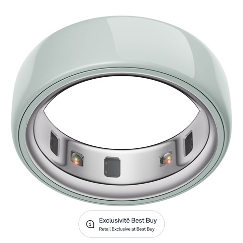 Anneau d'activité et de suivi du sommeil Oura Ring 4 en céramique - Marée - Taille 4 - Partenariat exclusif de Best Buy