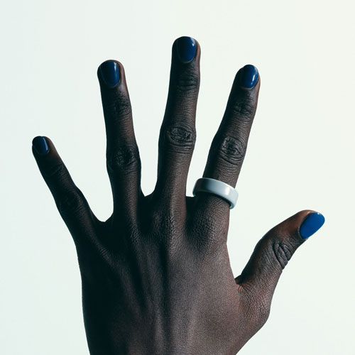 Oura Ring 4 Ceramic Sleep & Fitness Smart Ring - Tide - Size 8 - Retail Exclusive at Best Buy