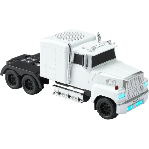 American Truck Model Bluetooth Replica Speaker – Portable HD Sound, TWS Stereo,FM Radio, LED Party Lights, Built-in Microphone Hands-Free,Surprise