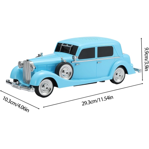 Classic Car Bluetooth Replica Speaker – Wireless HD Sound with FM Radio, TWS Stereo, LED Party Lights, Built-in Microphone Hands-Free Call, Surprise