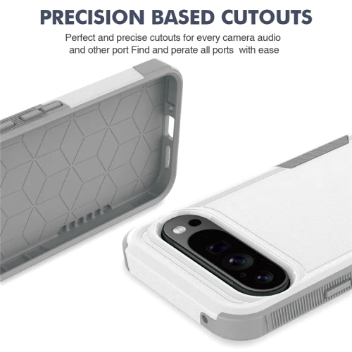 XCRS Google Pixel 10 et Pixel 10 Pro (2025) Étui double couche Comm robuste, robuste, Tuff Cover