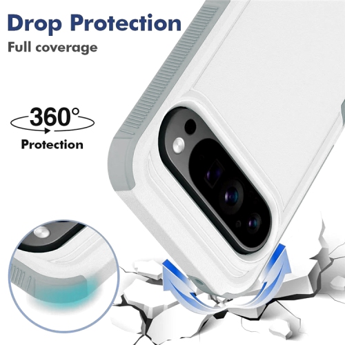 XCRS Google Pixel 10 et Pixel 10 Pro (2025) Étui double couche Comm robuste, robuste, Tuff Cover