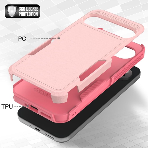 XCRS Google Pixel 10 et Pixel 10 Pro (2025) Étui double couche Comm robuste, robuste, Tuff Cover