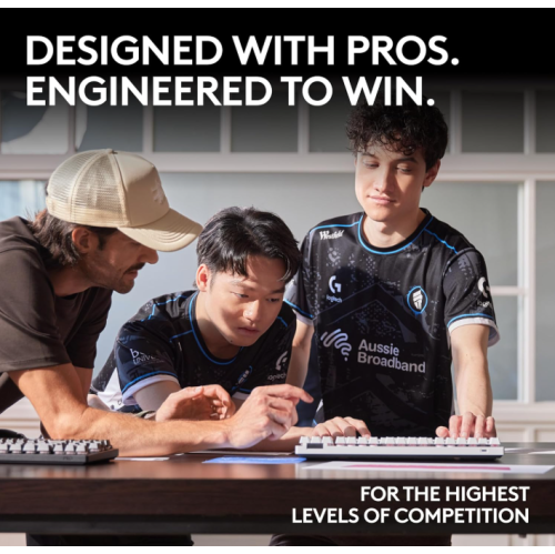 Refurbished - Logitech G PRO X TKL Lightspeed Wireless Gaming Keyboard, LIGHTSYNC RGB, PBT keycaps, Tactile Switches (GX Brown) - Magenta (920-012154)