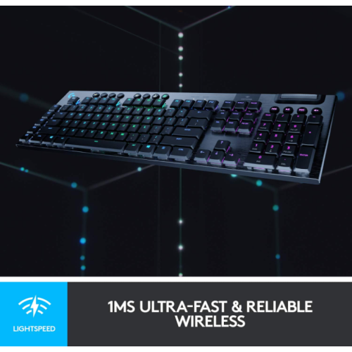 Refurbished - Logitech G915 LIGHTSPEED RGB Mechanical Gaming Keyboard, LIGHTSYNC RGB - Tactile - Black (920-008902)