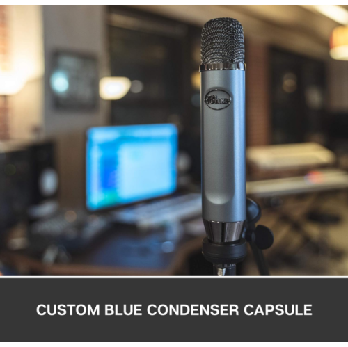 Remis à neuf - Microphone à condensateur XLR Blue Ember de Logitech pour studio, enregistrement, baladoémissions, microphone pour diffusion en