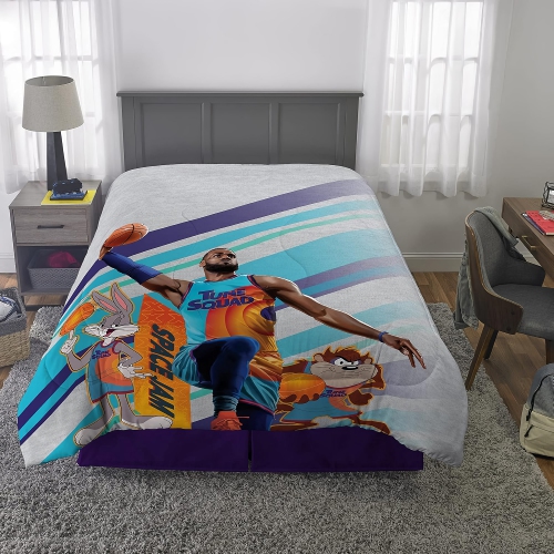 Kids Twin/Full Size Comforter, 72 x 86 inch Soft Microfiber Reversible Comforter for Twin, Full Size Bed