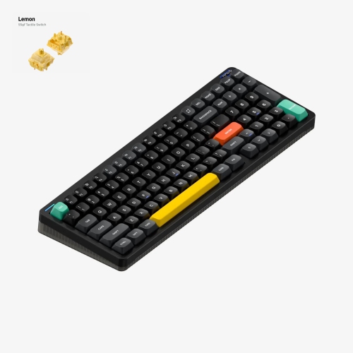 NuPhy Halo96 V2 RGB Low Profile Hotswap Wireless Mechanical Gaming Keyboard – 96% Layout, Lemon Switches – Compatible with Windows,iOS,macOS and