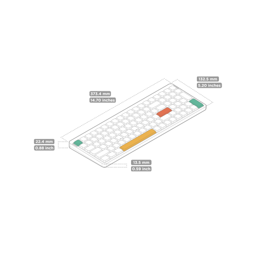 NuPhy Air96 V2 RGB Low Profile Hotswap Wireless Mechanical Gaming Keyboard – 96% Layout, Aloe Switches – Compatible with Windows,iOS,macOS and more,