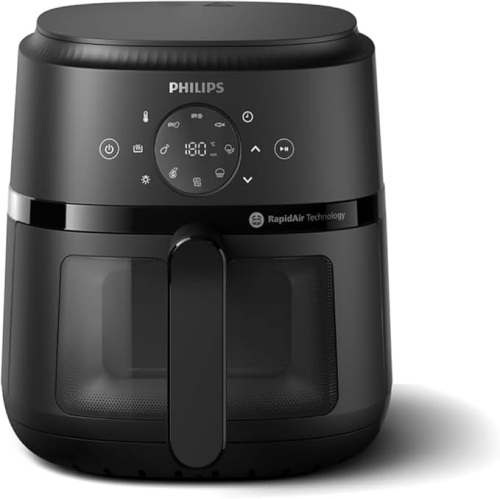 Philips 2000 Series Airfryer - 4.4 qt Pan, 13 Cooking Functions, RapidAir Technology, Healthy Cooking with 90% Less Fat, Efficient & Fast (NA220/00)