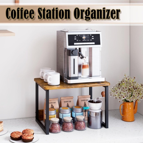 axGear Kitchen Countertop Organizer Cabinet Shelf Office Desktop Riser Printer Stand