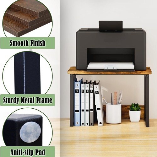 axGear Kitchen Countertop Organizer Cabinet Shelf Office Desktop Riser Printer Stand