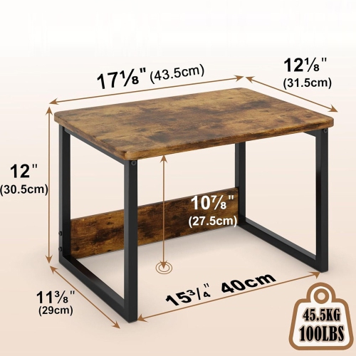 axGear Kitchen Countertop Organizer Cabinet Shelf Office Desktop Riser Printer Stand