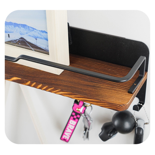 axGear Key Holder Wall Key Rack 7 Hook Mail Organizer Stand Shelf Coat Hanger