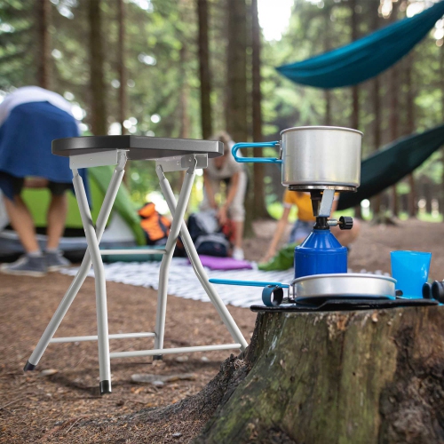 Costway Portable Folding Stools Lightweight Fishing Stool w/330lbs Limited Sturdy Frame