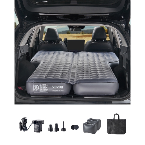 VEVOR Car Air Mattress, Inflatable Car Camping Mattress, Oxford Thickened Travel Beds, Comfortable and Durable Portable Sleeping Pad with Air Pump,
