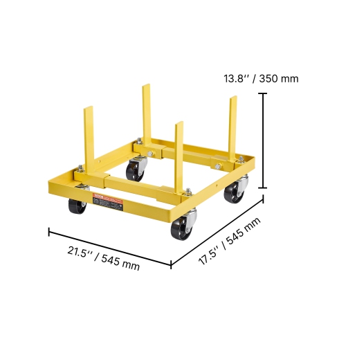 VEVOR 750 LBS Load Engine Stand,Engine Motor Stand with Adjustable Width & Length,Heavy-Duty Steel Motor Holder with 4 Swivel Casters and 2 Ratchet