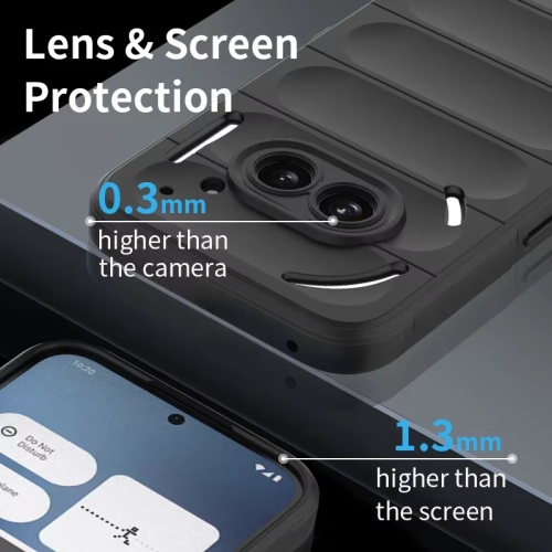 Étui en silicone souple Skin Feeling pour Nothing Phone 3a Couverture de protection - Blanc