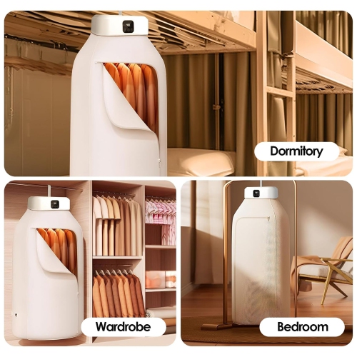 Sécheuse portative, petite sécheuse avec télécommande, sécheuse de voyage compacte pliable avec sac sec pour VR, voyage, maison
