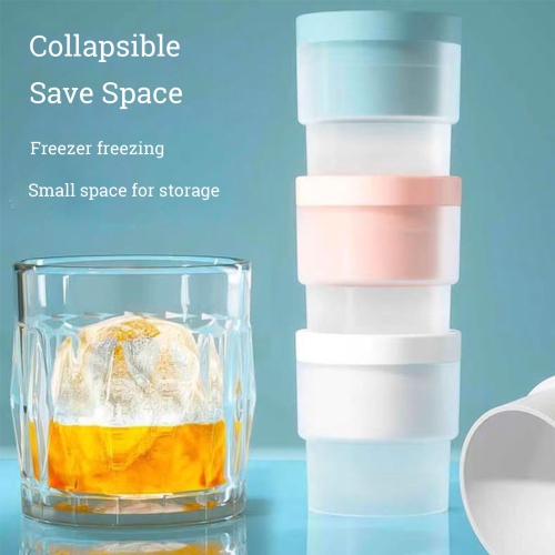 Grands moules à boule de glace 6 PCS, bacs à glaçons sphériques en silicone pour whisky, cocktails, boissons froides - Machine à glaçons allant au