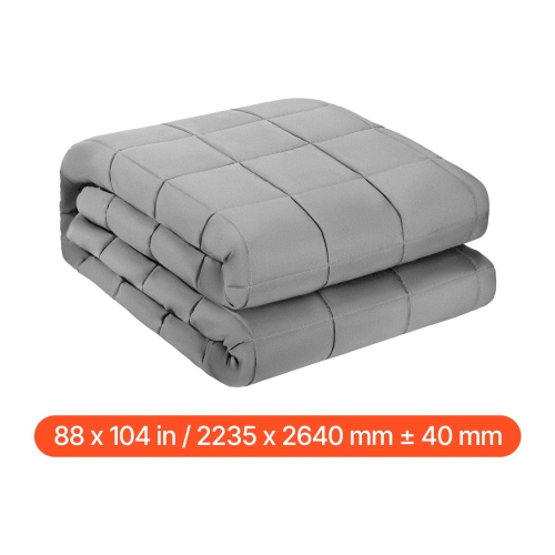 VEVOR 25 lbs Weighted Blanket, 88 x 104 in King Size, Cooling Breathable Heavy Blanket with Glass Beads, All-Season Use, Suitable for 250-310 lbs
