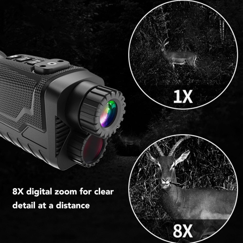 Night Vision Monocular, 4K 36MP Digital Infrared Handheld Outdoor Monocular, 7 Levels Adjustable Brightness