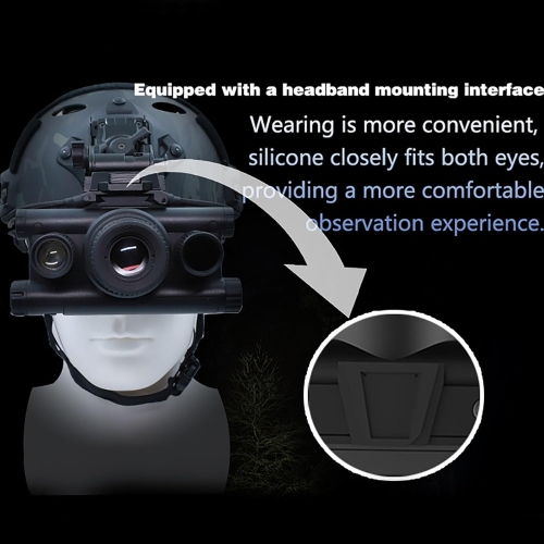 2000 feet binocular dual circular screen outdoor waterproof HD telescope, infrared night vision goggles, head-mounted