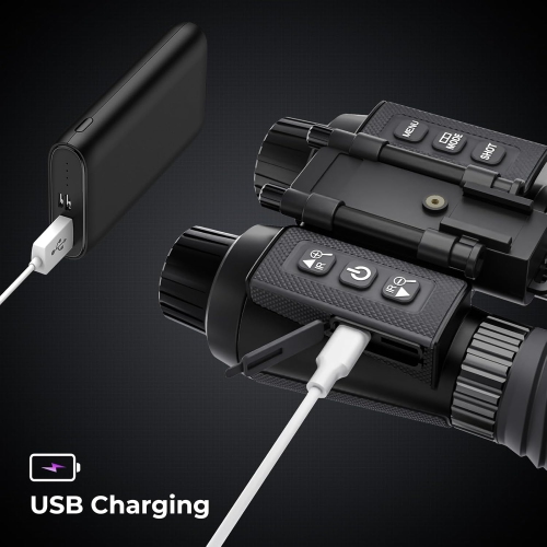 Night Vision Goggles Tactical 4K Digital Infrared Binoculars, Helmet Mounted for Adults, Save Photos and Videos for Hunting, Wildlife Observation,