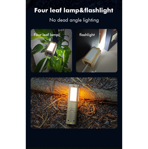 Telescopic Camping Lantern with Tripod - 14000mAh, Stepless Dimming, 180° Rotating Lamp Head, Durable and Waterproof, Magnetic Base and Data Display