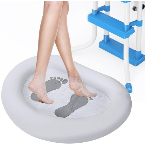 Inflatable Pool Foot Bath Basin,Foot Soaking Bath Basin Foot Bath for Pool Entry Ladder,Pool Foot Wash Basin for Above Ground Swimming Pool Hot Tub