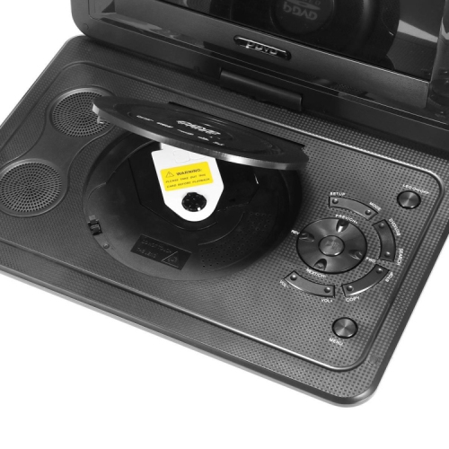 Lecteur DVD portatif de 13,9 po pour enfants et voiture avec écran pivotant de 10,1 po, lecteur DVD pour l'auto, prise en charge des cartes