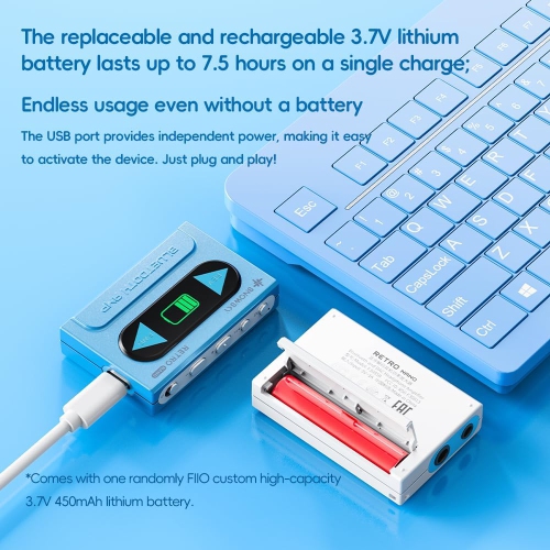 Convertisseur numérique-analogique USB rétro Bluetooth FiiO/Snowsky avec LDAC, aptX Adaptive, aptX LL