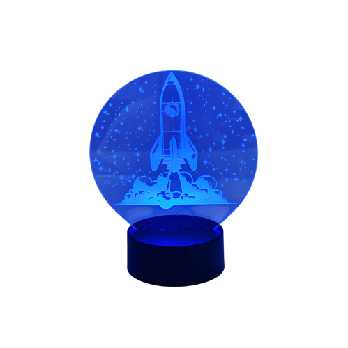 Rolling Gifts 3D Veilleuse de table optique Lampe de bureau Illusion Lampes à couleur variable 16 Télécommande